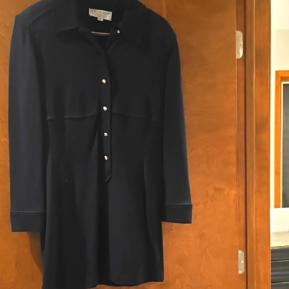 St Johns Collection Navy Vintage Long Sweater